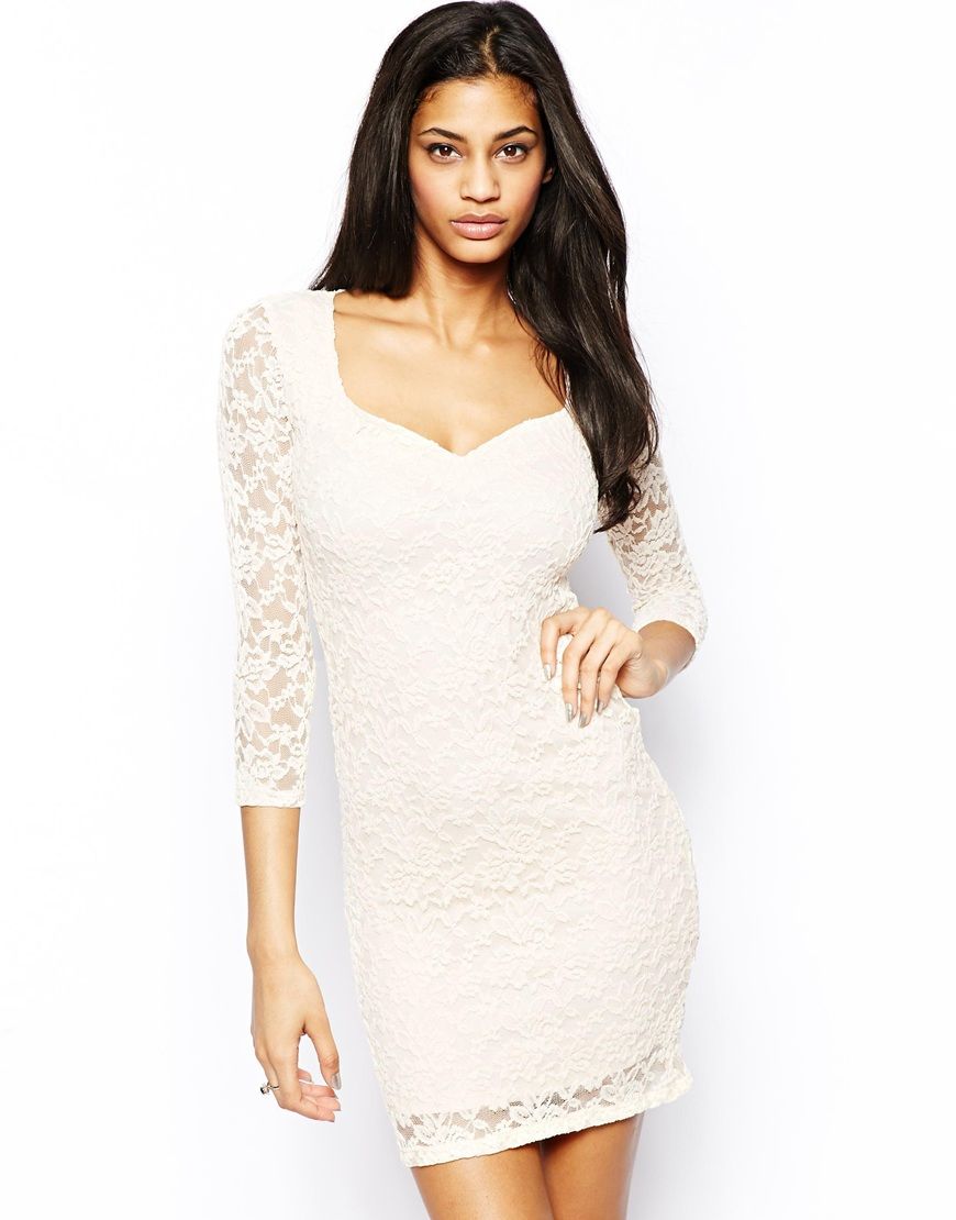 ASOS - Mini robe moulante en dentelle ?� - Asos - Pickture